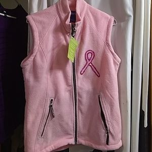 Beautiful Pink NWT Turfer Fleece Vest Ladies Sz Sm